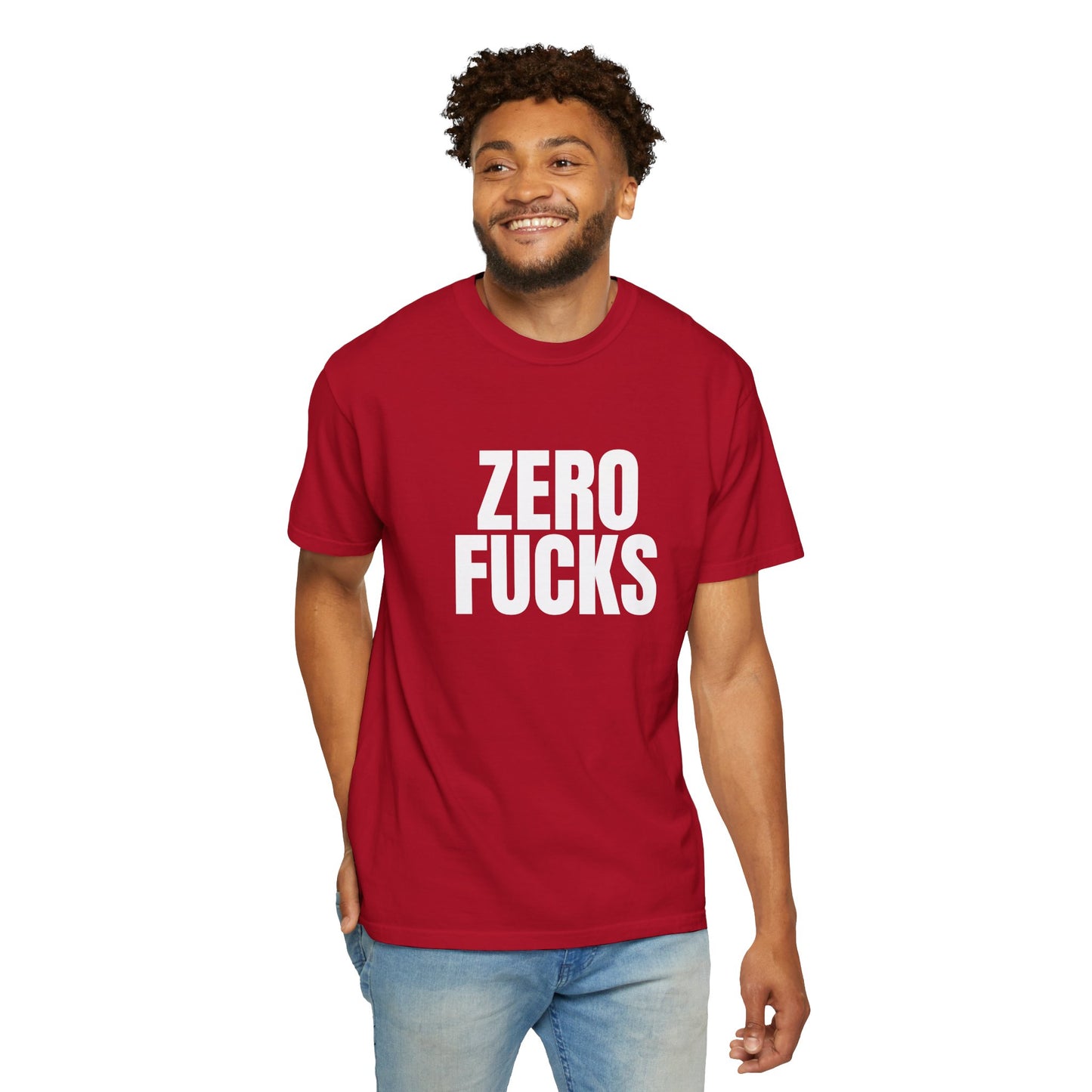 Zero F*cks | Totally UnNested - Garment-Dyed Crew Tee