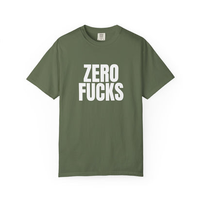 Zero F*cks | Totally UnNested - Garment-Dyed Crew Tee