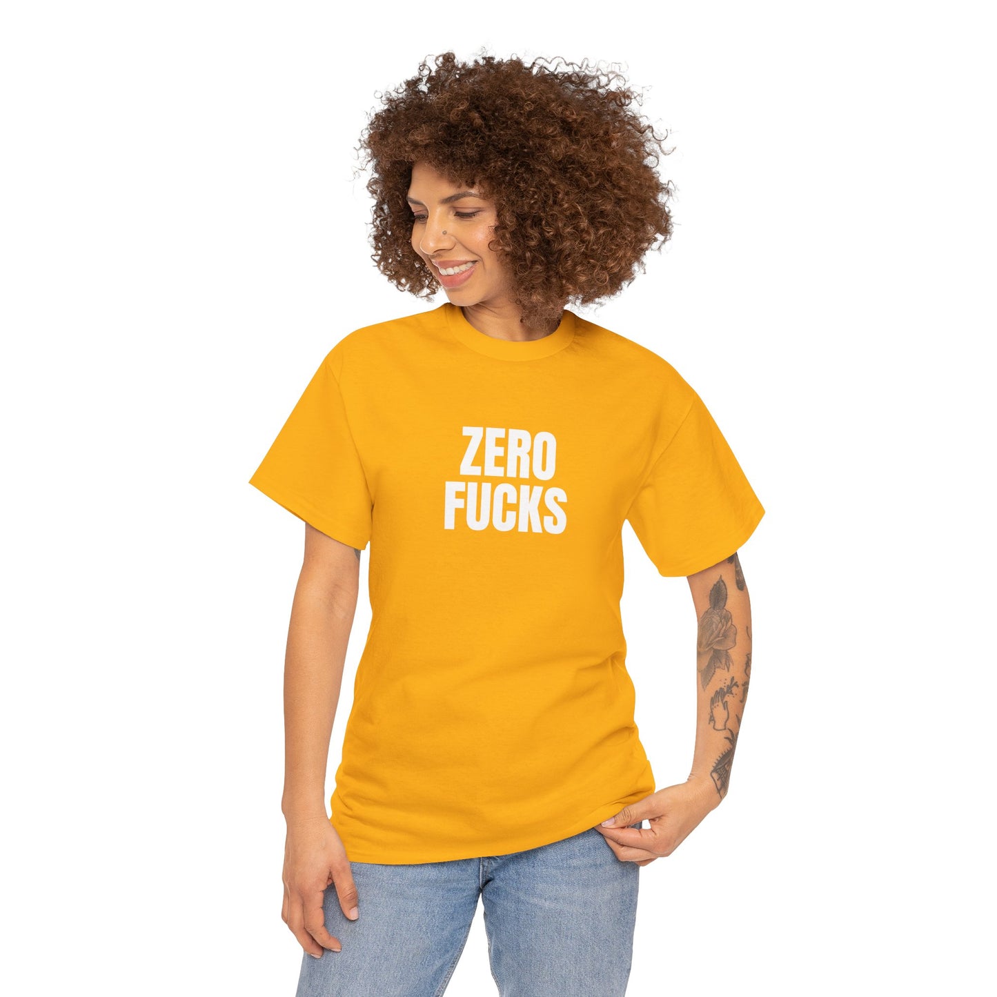 Black Classic Tee — Blank Unisex Cotton T-Shirt Mockup