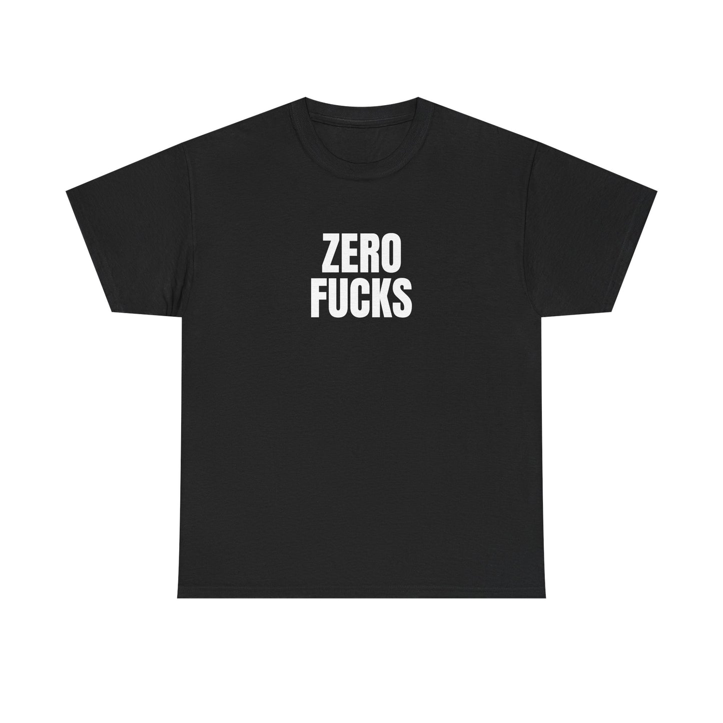 Black Classic Tee — Blank Unisex Cotton T-Shirt Mockup