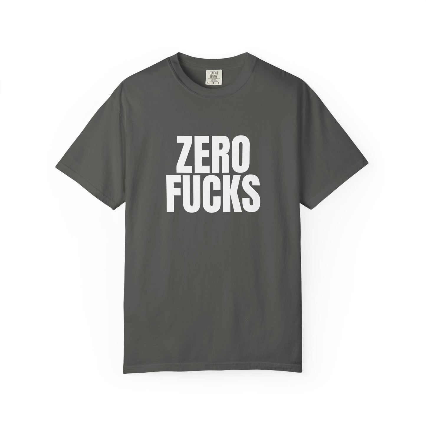 Zero F*cks | Totally UnNested - Garment-Dyed Crew Tee