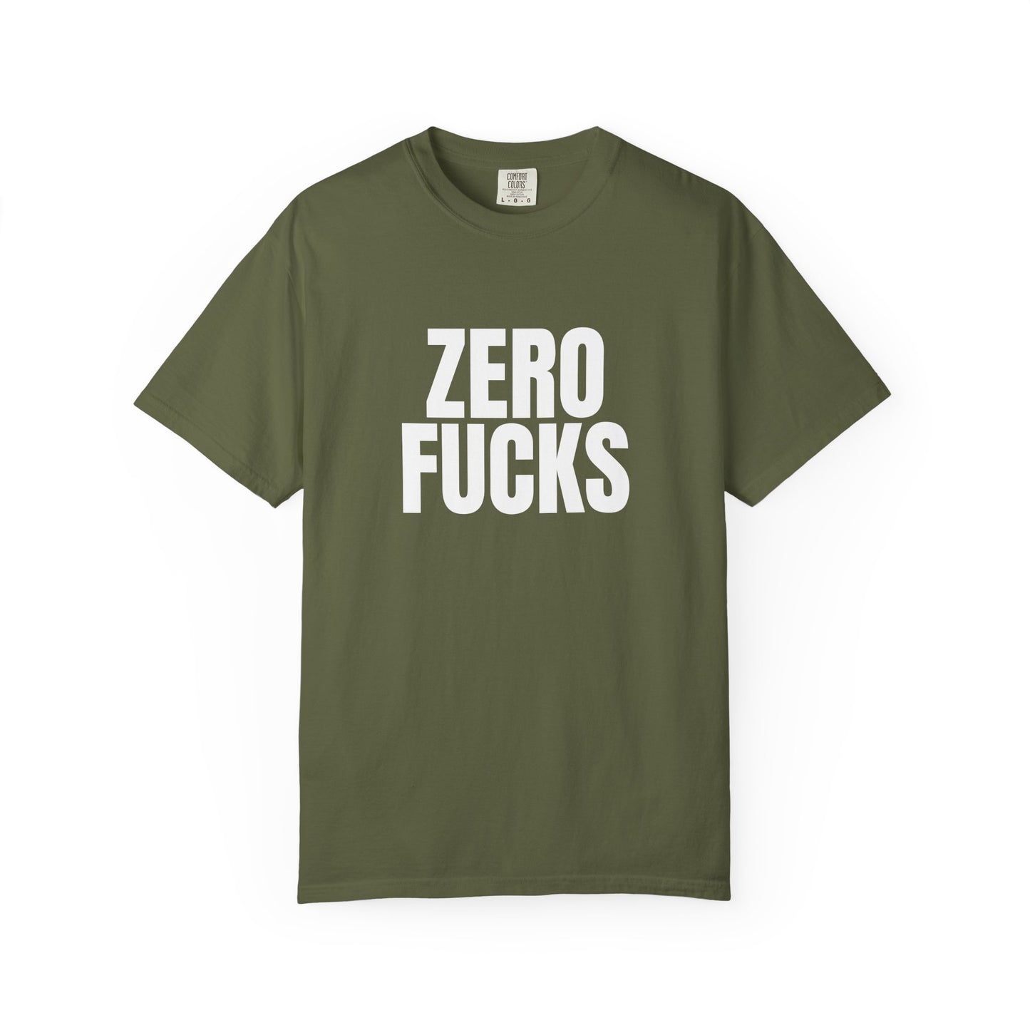 Zero F*cks | Totally UnNested - Garment-Dyed Crew Tee