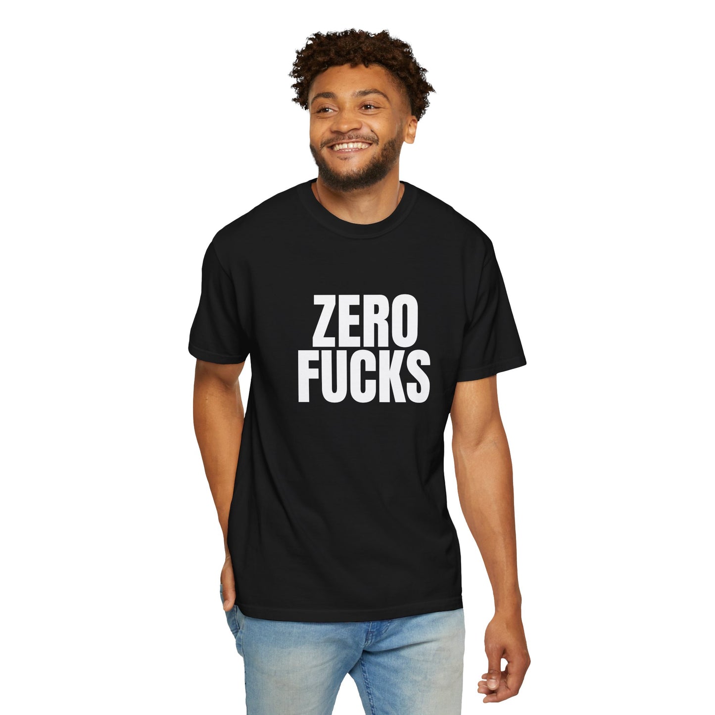 Zero F*cks | Totally UnNested - Garment-Dyed Crew Tee