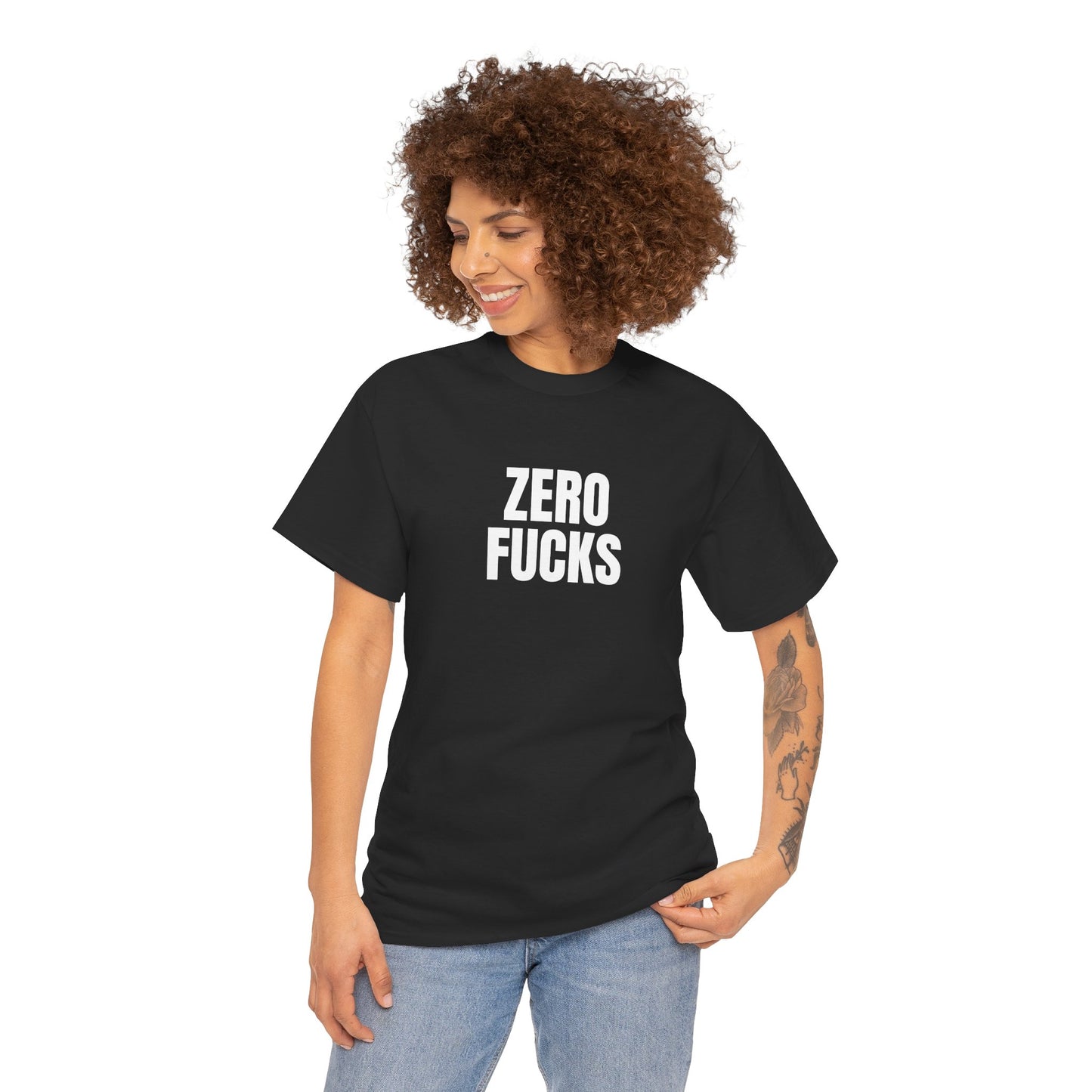 Black Classic Tee — Blank Unisex Cotton T-Shirt Mockup