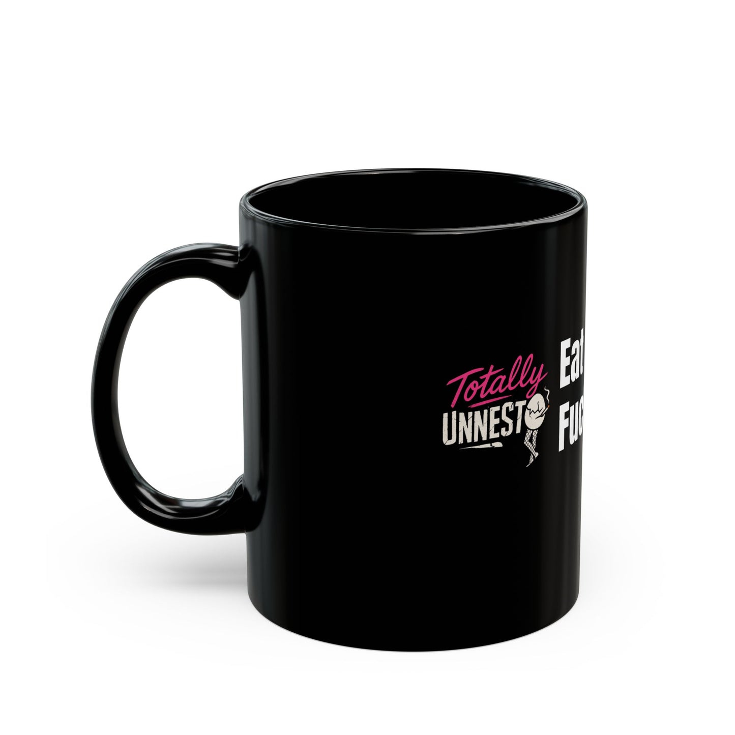 Eat Clean. F*ck Dirty | ToTally UnNested - Black Mug (11oz, 15oz)