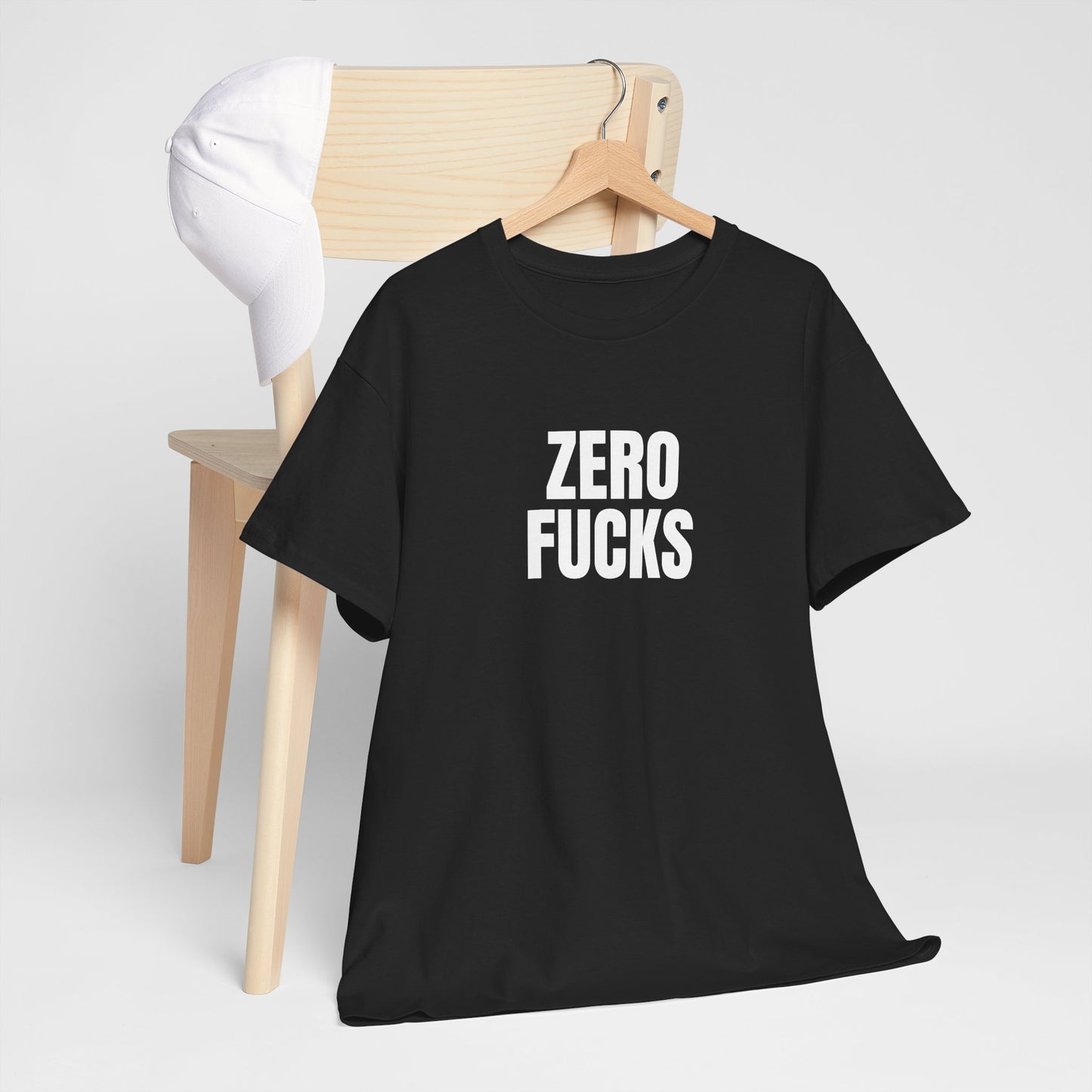Black Classic Tee — Blank Unisex Cotton T-Shirt Mockup