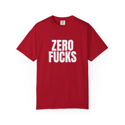 Zero F*cks | Totally UnNested - Garment-Dyed Crew Tee
