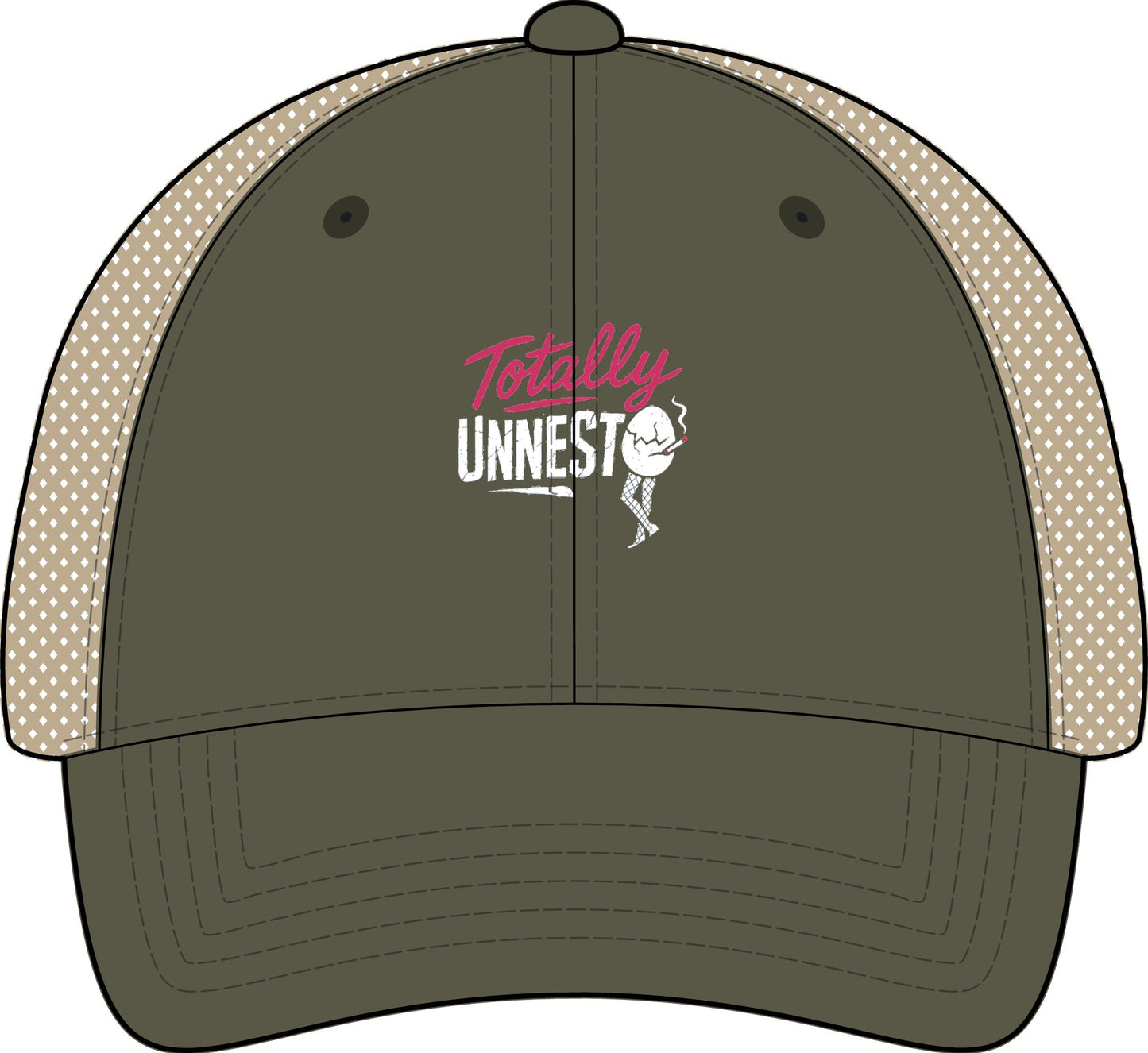 Totally UnNested - Cracked Egg | Women's Washed Mesh-Back Cap