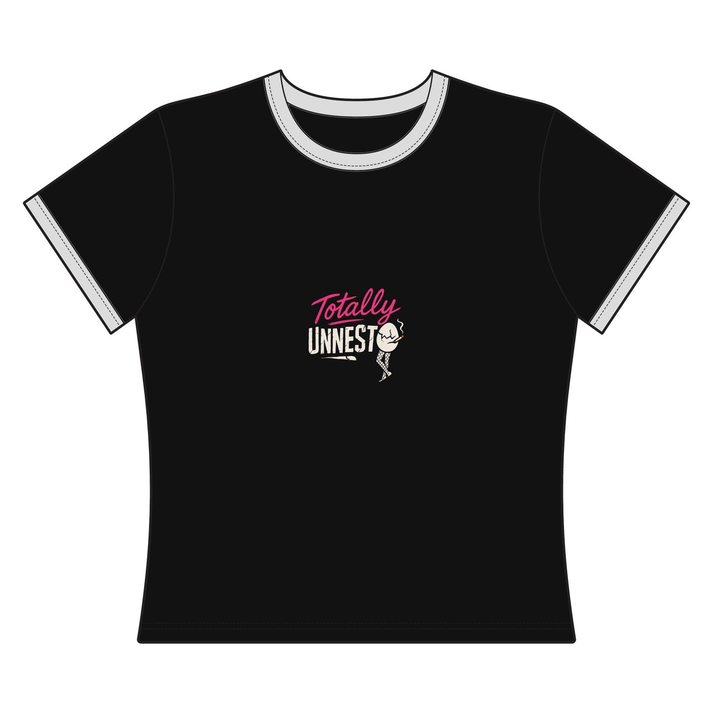 Totally Unnested Women's Ringer Tee – Retro Mom Graphic Tee